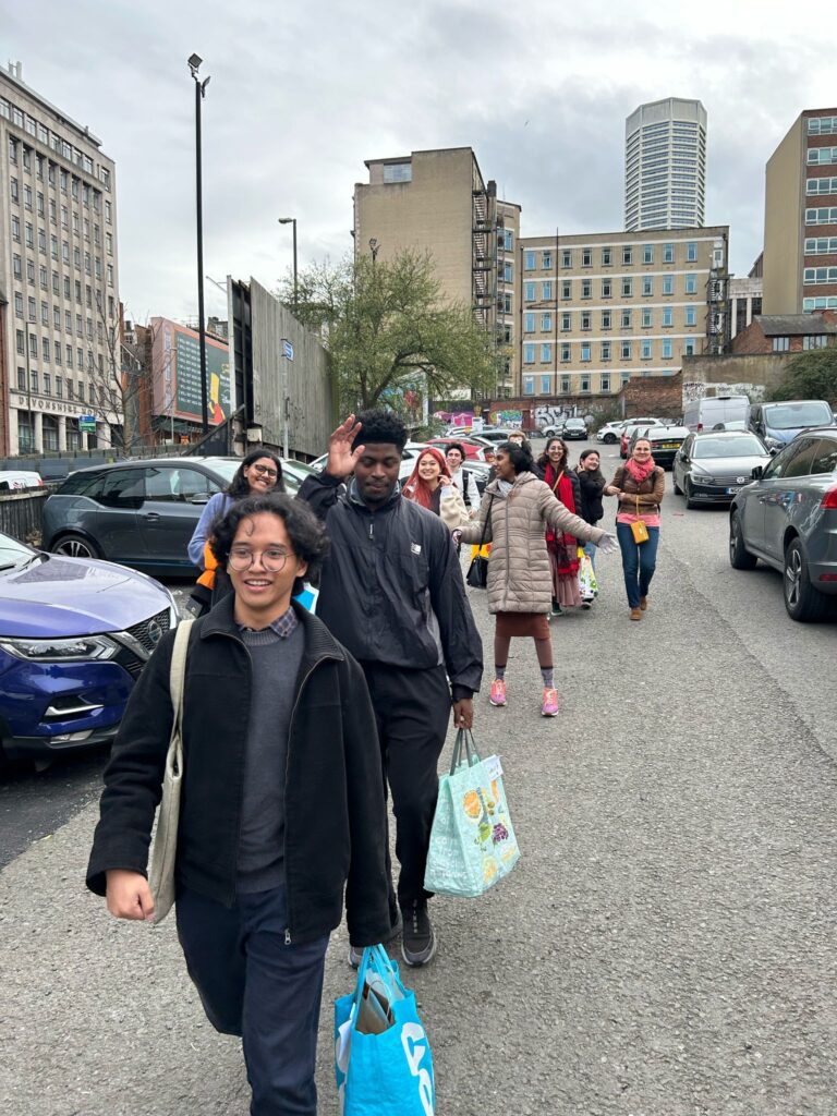 on-street-line-with-bags