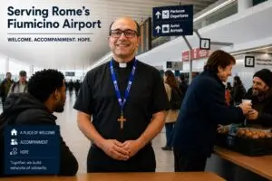 Fr Giovanni Soccorsi shares how Rome’s airport parish has become a place of welcome, integration and hope for migrants and people in need.