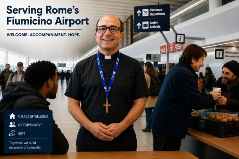 Fr Giovanni Soccorsi shares how Rome’s airport parish has become a place of welcome, integration and hope for migrants and people in need.